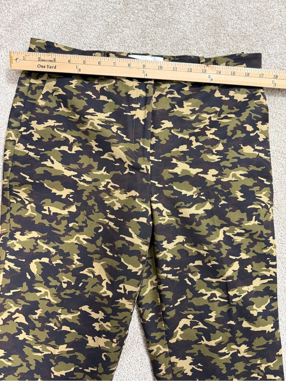 MICHAEL KORS COLLECTION CAMOUFLAGE TAILORED PANTS — SIZE 10 - Picture 7 of 16